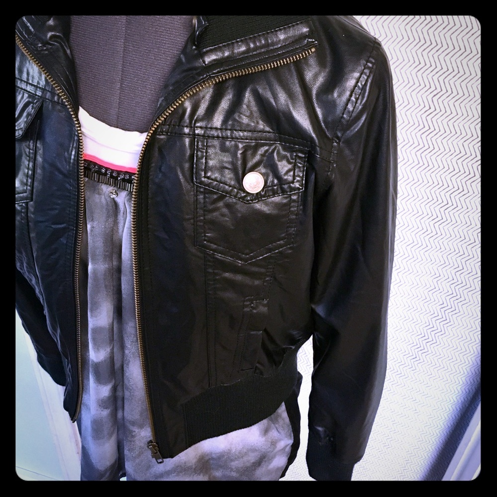 Jessica Simpson pleather jacket NWOT